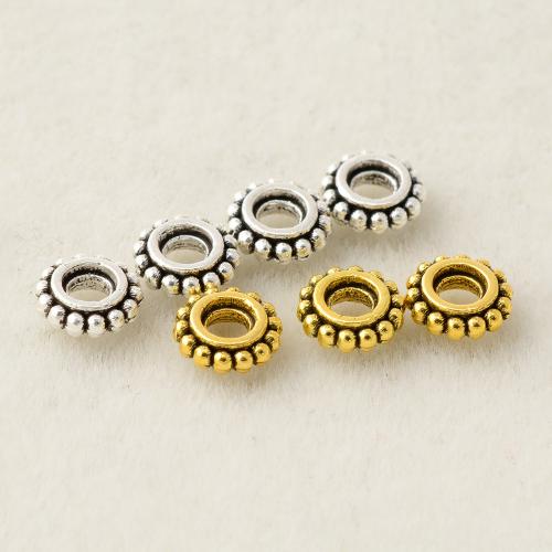 Tibetan Style Jewelry Beads, plated, DIY, more colors for choice, 5x1.80mm, Hole:Approx 1.8mm, Sold By PC