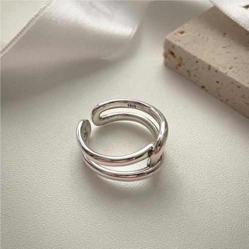 925 Sterling Silver Finger Rings, fashion jewelry & for woman, more colors for choice, US Ring Size:7, Sold By PC