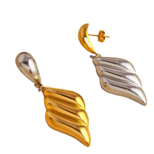 Stainless Steel Drop Earring, 304 Stainless Steel, fashion jewelry & for woman, 62x21mm, Sold By Pair