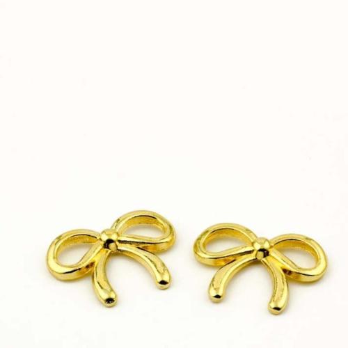 Tibetan Style Pendants, Bowknot, gold color plated, DIY, 21x15mm, 100PCs/Bag, Sold By Bag