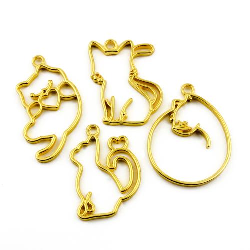 Tibetan Style Animal Pendants, gold color plated, DIY & different styles for choice, more colors for choice, 100PCs/Bag, Sold By Bag