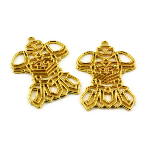 Tibetan Style Pendants, gold color plated, DIY, 100PCs/Bag, Sold By Bag