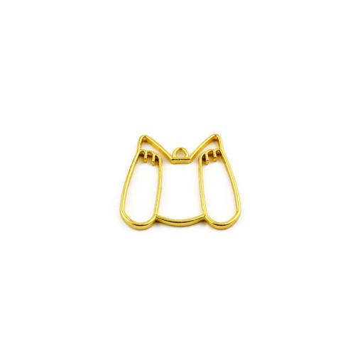 Tibetan Style Animal Pendants, Cat, gold color plated, DIY & different styles for choice, more colors for choice, 100PCs/Bag, Sold By Bag