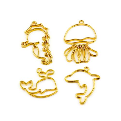 Tibetan Style Animal Pendants, gold color plated, DIY & different styles for choice, more colors for choice, 100PCs/Bag, Sold By Bag