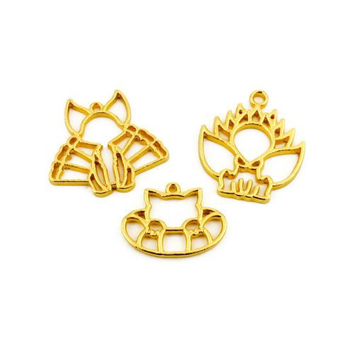 Tibetan Style Animal Pendants, gold color plated, DIY & different styles for choice, more colors for choice, 100PCs/Bag, Sold By Bag