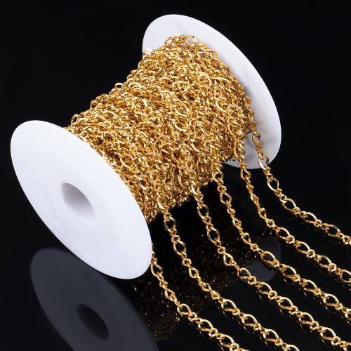 Stainless Steel Jewelry Chain, 304 Stainless Steel, plated, DIY, more colors for choice, 1m/Bag, Sold By Bag