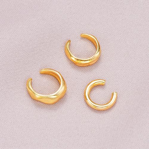 Tibetan Style Earring Clip, plated, three pieces & fashion jewelry & for woman, golden, Sold By Set