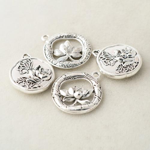 Tibetan Style Pendants, plated, DIY & different styles for choice, silver color, Sold By PC