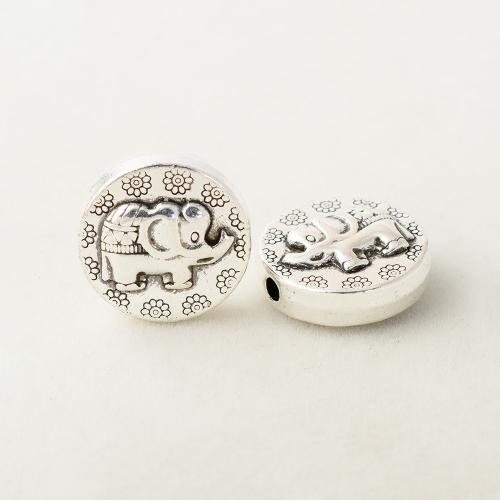 Tibetan Style Jewelry Beads, plated, DIY, silver color, 20mm, Hole:Approx 2.7mm, Sold By PC