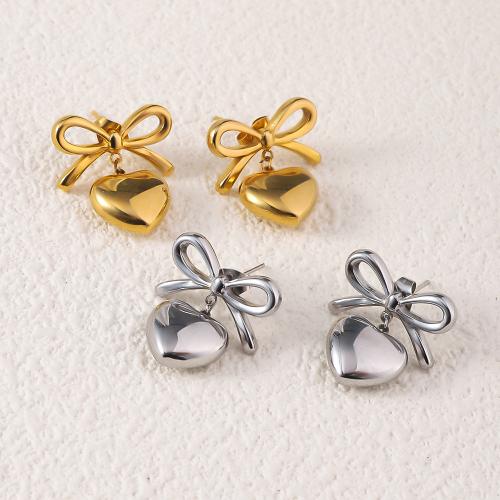 Stainless Steel Drop Earring, 304 Stainless Steel, fashion jewelry & for woman, more colors for choice, 19mm, Sold By Pair