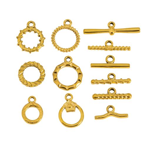 Stainless Steel Toggle Clasp, 304 Stainless Steel, Vacuum Ion Plating, 2 pieces & DIY & different size for choice, more colors for choice, Sold By Set