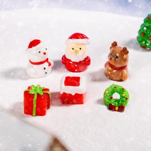 Christmas Decoration, Resin, Different Shape for Choice & Christmas Design, more colors for choice, 20PCs/Bag, Sold By Bag