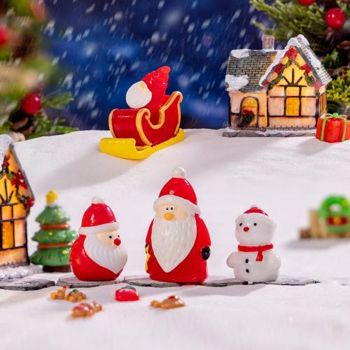 Christmas Decoration, Resin, Different Shape for Choice & Christmas Design, more colors for choice, 20PCs/Bag, Sold By Bag