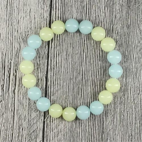 Gemstone Bracelets, Night-Light Stone, fashion jewelry & luminated, more colors for choice, Length:18.5 cm, Sold By PC