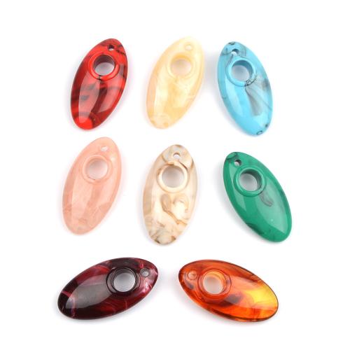 Acrylic Pendants, DIY, more colors for choice, 31x59mm, 3PCs/Bag, Sold By Bag