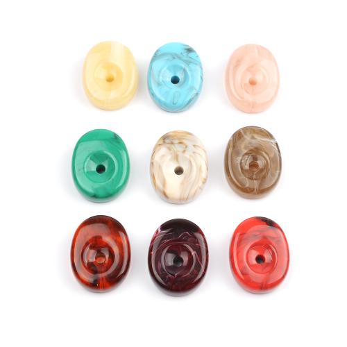 Acrylic Jewelry Beads, DIY, more colors for choice, 31x39mm, 3PCs/Bag, Sold By Bag