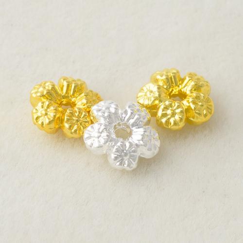 Tibetan Style Flower Beads, plated, DIY, more colors for choice, 7x3mm, Hole:Approx 1.2mm, Sold By PC