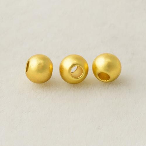 Brass Jewelry Beads, plated, DIY & different size for choice, golden, Sold By PC