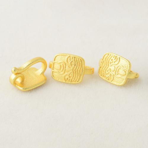 Brass Jewelry Clasps, Copper Alloy, plated, DIY, golden, 7.50x12mm, Sold By PC