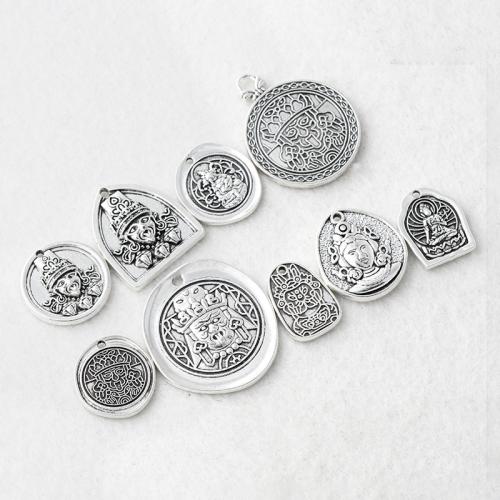 Pendentifs en alliage de zinc, Placage, DIY & styles différents pour le choix, argent, Vendu par PC