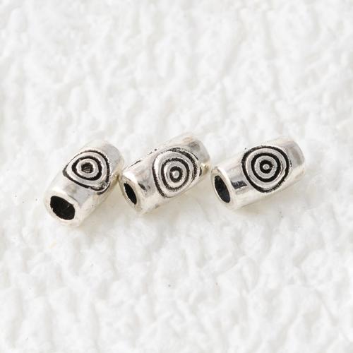 Tibetan Style Jewelry Beads, plated, DIY, silver color, 3x5mm, Hole:Approx 1.6mm, Sold By PC