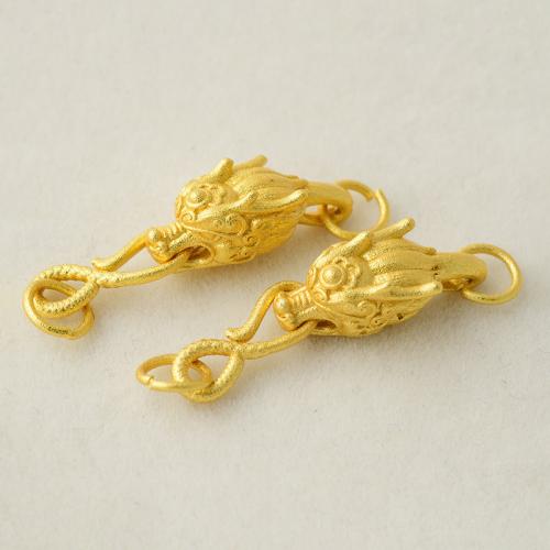 Brass Jewelry Clasps, plated, DIY, golden, 7x35mm, Sold By PC