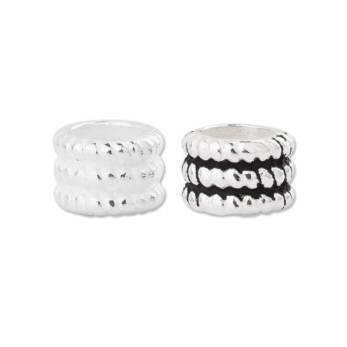 Spacer Beads Jewelry, 925 Sterling Silver, DIY, more colors for choice, 4.80x3.40mm, Hole:Approx 3.2mm, Sold By PC