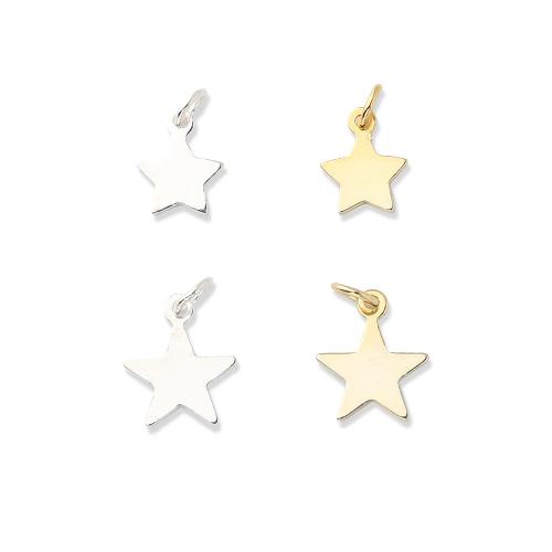 925 Sterling Silver Pendant, Star, DIY & different size for choice, more colors for choice, Sold By PC