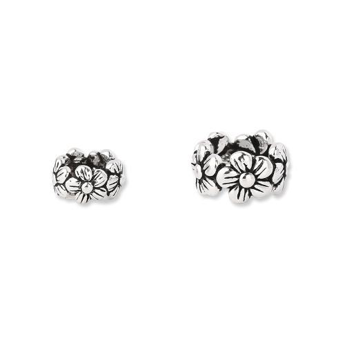 Spacer Beads Jewelry, 925 Sterling Silver, Flower, vintage & DIY & different size for choice, Sold By PC