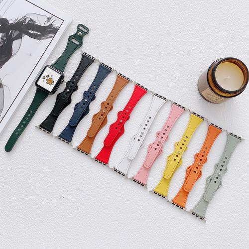 Watch Bands, Full Grain Cowhide Leather, for apple watch & Unisex & different size for choice, more colors for choice, Sold By PC