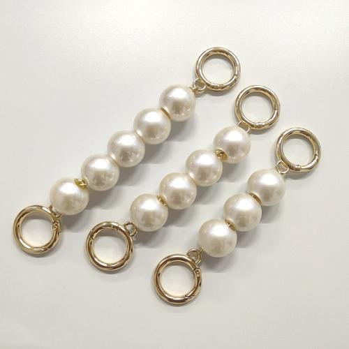 Fashion Luggage and Bag Accessories, Plastic Pearl, with Tibetan Style, different styles for choice, golden, Sold By PC