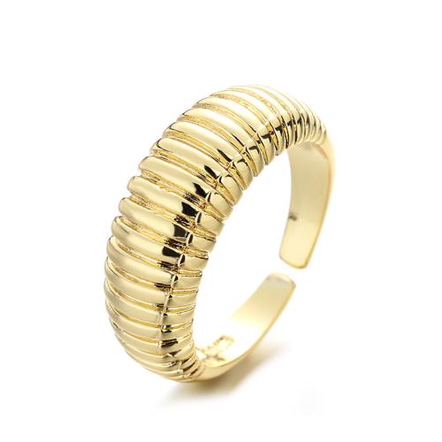 Brass Finger Ring, fashion jewelry & for woman, golden, Sold By PC