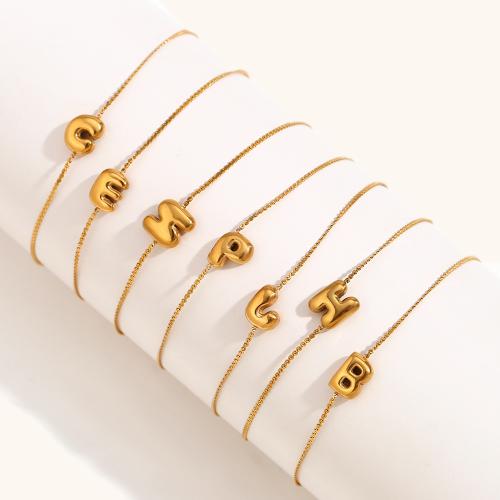 Pulsera de Acero Inoxidable, acero inoxidable 304, con 3cm extender cadena, 18K chapado en oro, Joyería & diferentes estilos para la opción & para mujer, dorado, longitud:aproximado 15 cm, Vendido por UD