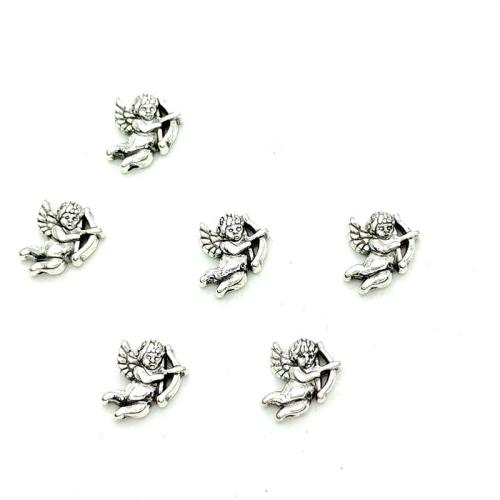 Tibetan Style Pendants, Angel, antique silver color plated, DIY, 10x12mm, 100PCs/Bag, Sold By Bag