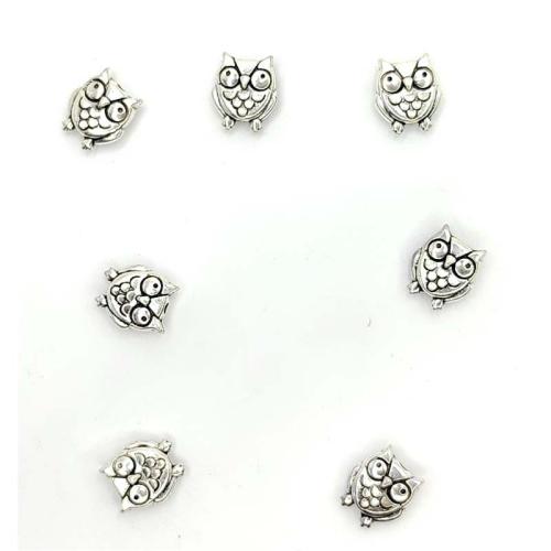 Tibetan Style Animal Pendants, Owl, antique silver color plated, DIY, 100PCs/Bag, Sold By Bag