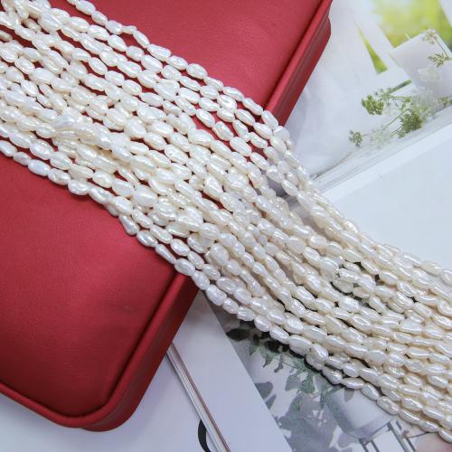 Cultured Biwa Freshwater Pearl Beads, DIY, white, about:5-6mm, Sold Per Approx 38 cm Strand