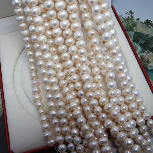 Cultured Potato Freshwater Pearl Beads, DIY, white, about:10-11mm, Sold Per Approx 38 cm Strand