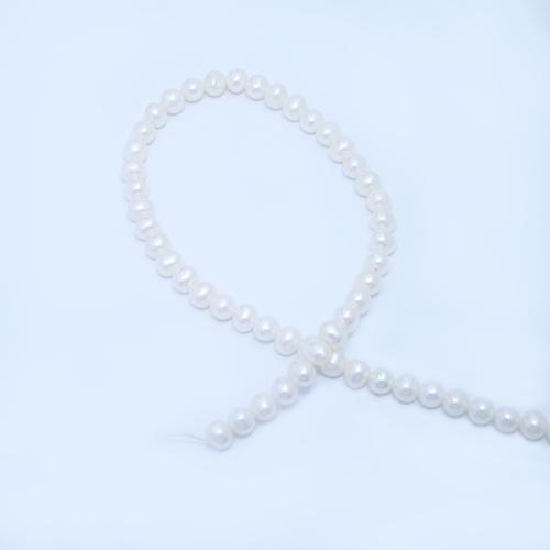 Cultured Potato Freshwater Pearl Beads, DIY, white, about: 5-6mm, Sold Per Approx 38 cm Strand