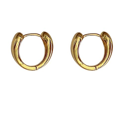 Laiton Leverback boucle d'oreille, Placage, pour femme, plus de couleurs à choisir, 16x17mm, Vendu par paire