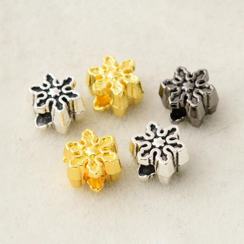 Tibetan Style Flower Beads, plated, DIY, more colors for choice, 5.80x4mm, Hole:Approx 2.2mm, Sold By PC