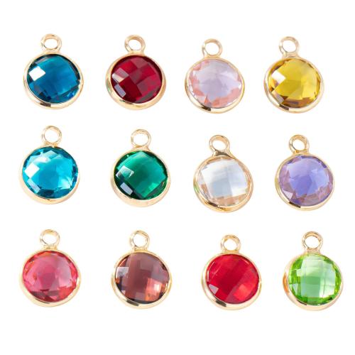 Brass Jewelry Pendants, with Crystal, DIY & different styles for choice, more colors for choice, 12PCs/Bag, Sold By Bag