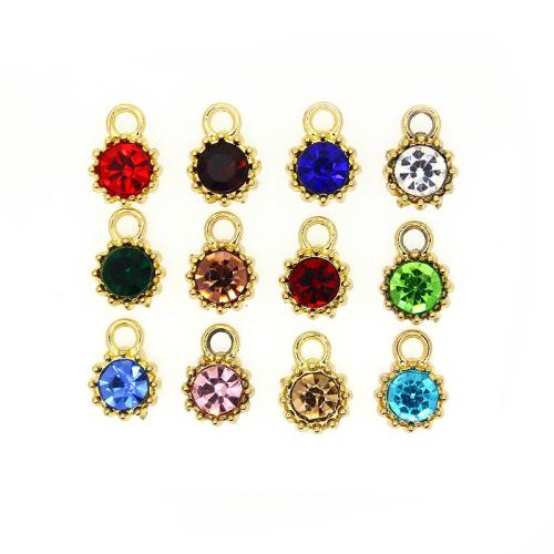 Tibetan Style Pendants, with Crystal, plated, DIY, more colors for choice, Sold By PC