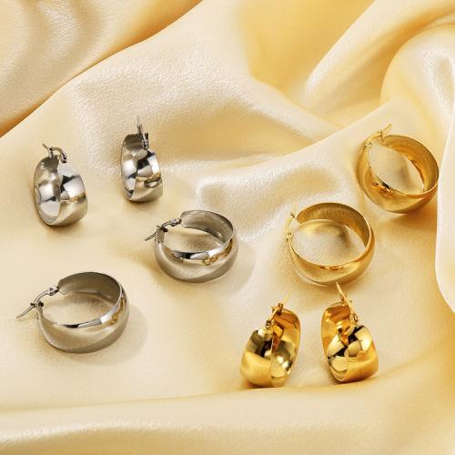 Stainless Steel Drop Earring, 304 Stainless Steel, Vacuum Ion Plating, different styles for choice & for woman, more colors for choice, Sold By PC