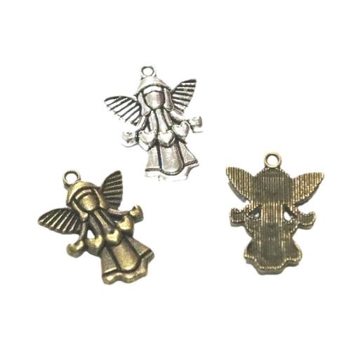 Tibetan Style Pendants, Angel, plated, DIY, more colors for choice, 22.70x17mm, 100PCs/Bag, Sold By Bag