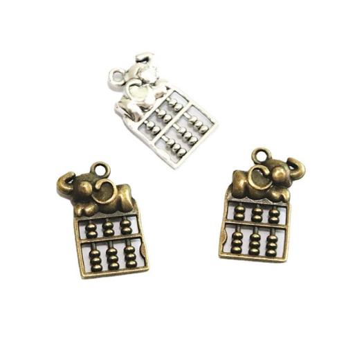 Tibetan Style Pendants, Abacus, plated, DIY, more colors for choice, 24.10x15.50mm, 50PCs/Bag, Sold By Bag