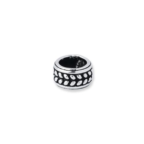 Spacer Beads Jewelry, 925 Sterling Silver, vintage & DIY, 6x3.40mm, Hole:Approx 4mm, Sold By PC