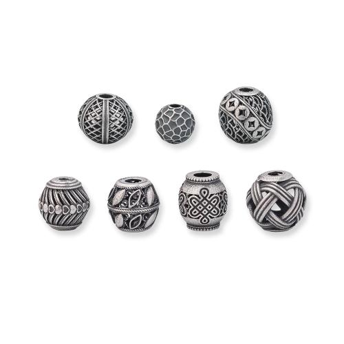 Spacer Perlen Schmuck, 925er Sterling Silber, Vintage & DIY & verschiedene Stile für Wahl & hohl, verkauft von PC