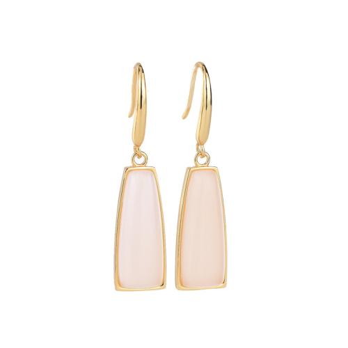 Boucles d'oreilles pendantes en laiton, bijoux de mode & pour femme, 38mm, Vendu par paire