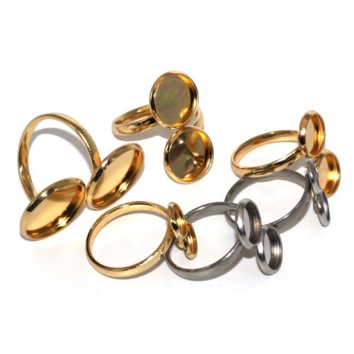 Stainless Steel Finger Ring, 304 Stainless Steel, DIY & different size for choice, more colors for choice, 20PCs/Bag, Sold By Bag