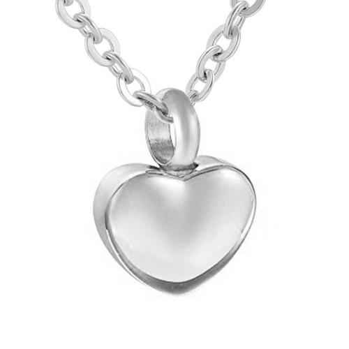 304 Stainless Steel Cinerary Casket Necklace, Heart, Vacuum Ion Plating, Unisex & different styles for choice, more colors for choice, 12x17mm, Length:Approx 55 cm, Sold By PC